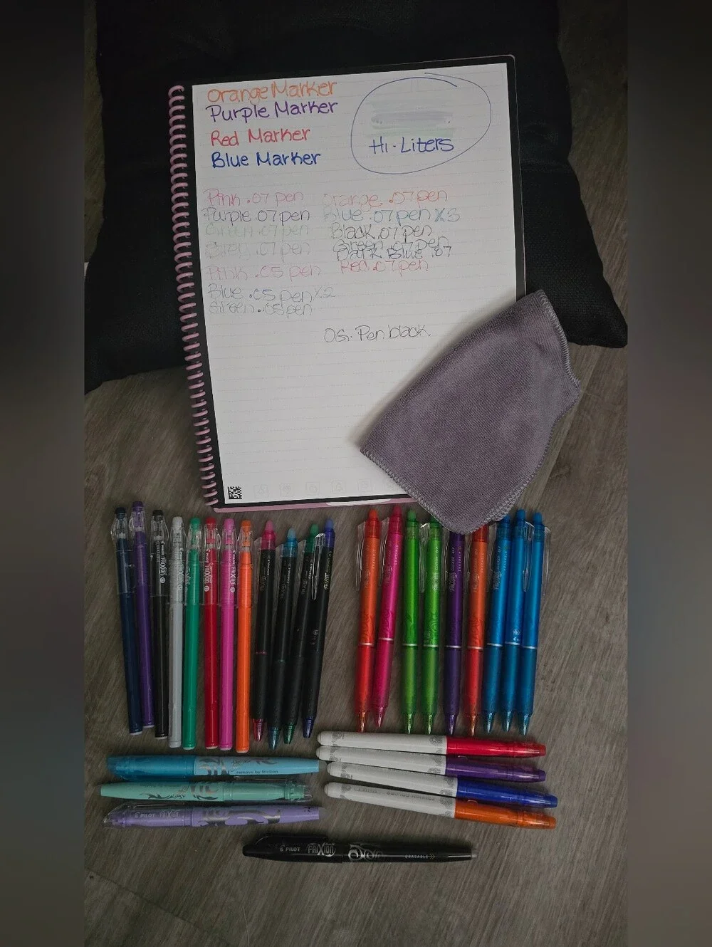 Ultimate Rocketbook Fusion Plus Set - Rose Pink Notebook + 20+ FriXion Pens Etc